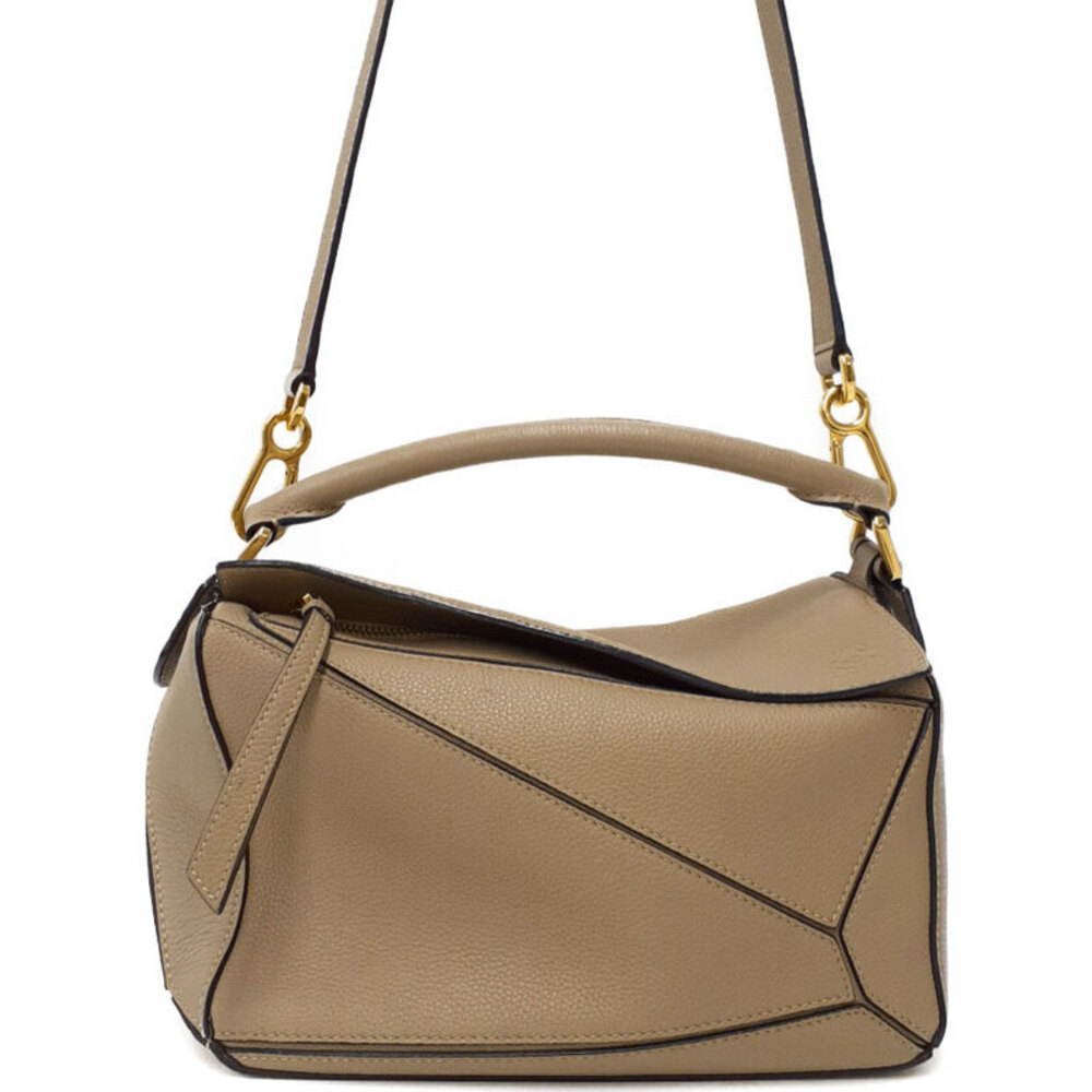 Loewe Puzzle Leather 2way Shoulder Bag Brown
